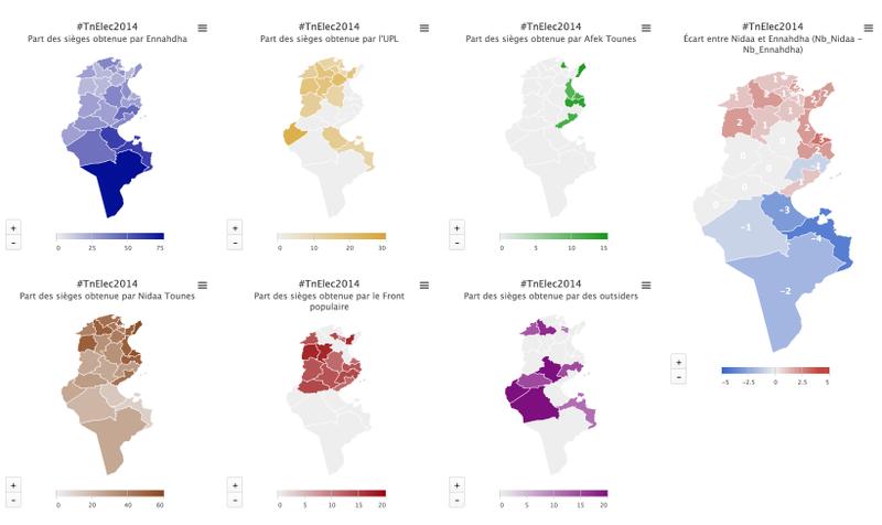 Cartes électorales - Législatives 2014
