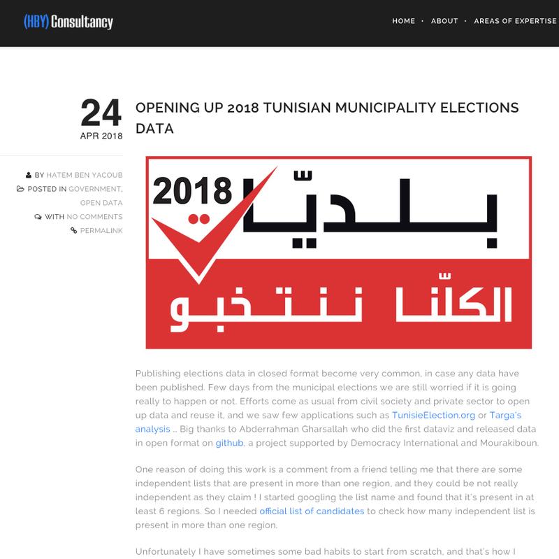 Opening up 2018 Tunisian Municipality Elections Data